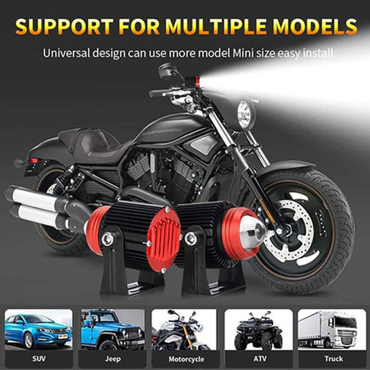 LED Spotlight Super Bright Two-color Car And Motorcycle Lights