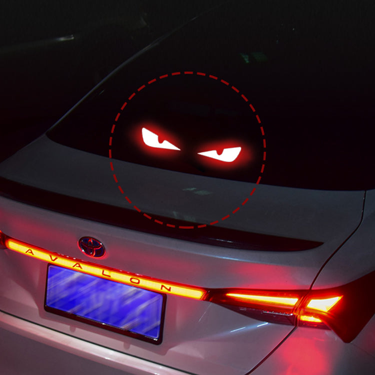 Car High Brake Light Sticker - Personalized Warning Effect Carbon Fiber Top Tail Lights Sticker Decoration.