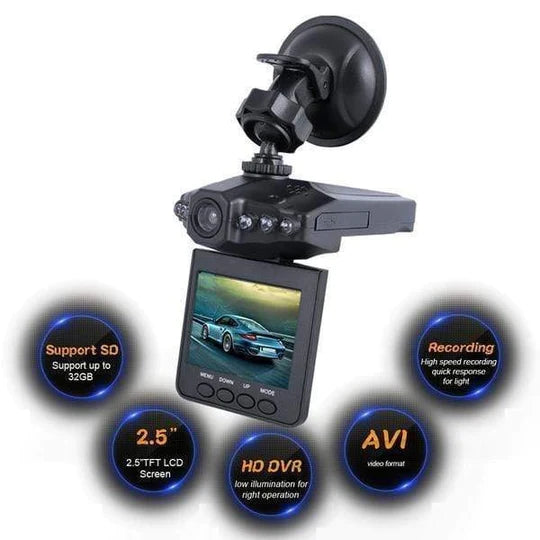 DASHCAM – CAR DVR VEHICLE CAMERA 2.2 INCH PLANE 1080P HEAD SHAPE FULL HD VIDEO RECORDER INFRA NIGHT VISION ROTATION LOOP VIDEO