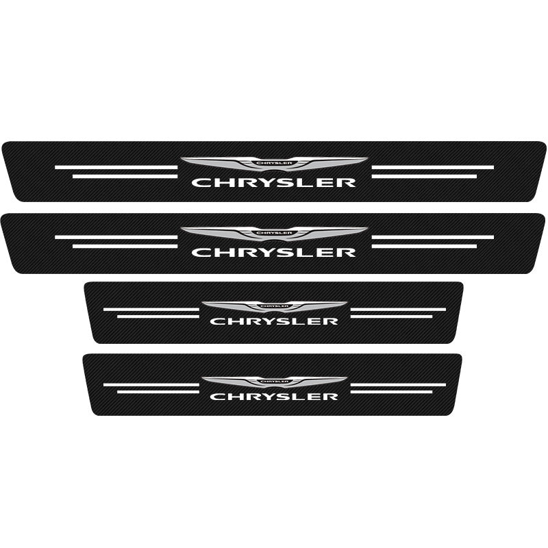 Carbon Car Door Sills Stickers