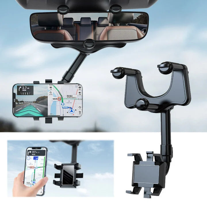 Rotatable and Retractable Car Phone Holder