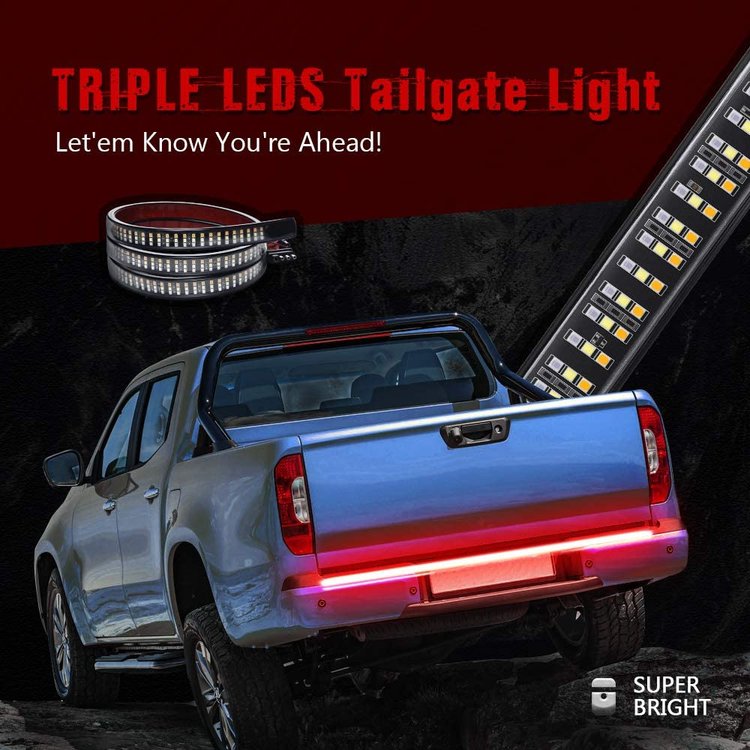 REDLINE LED TAILGATE LIGHT BAR -Perfect for most Pickup Trucks, Trailers, Cars