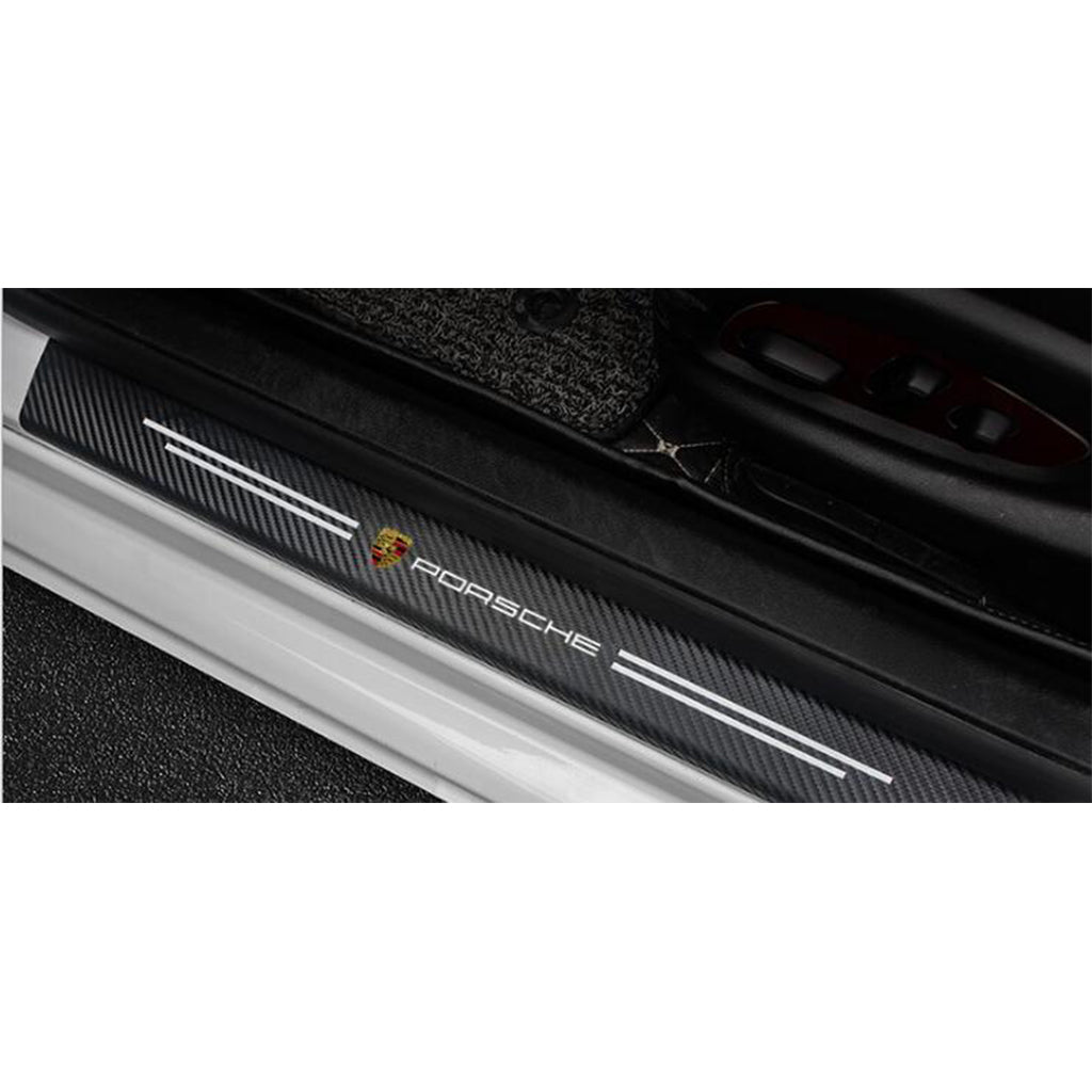 Carbon Car Door Sills Stickers