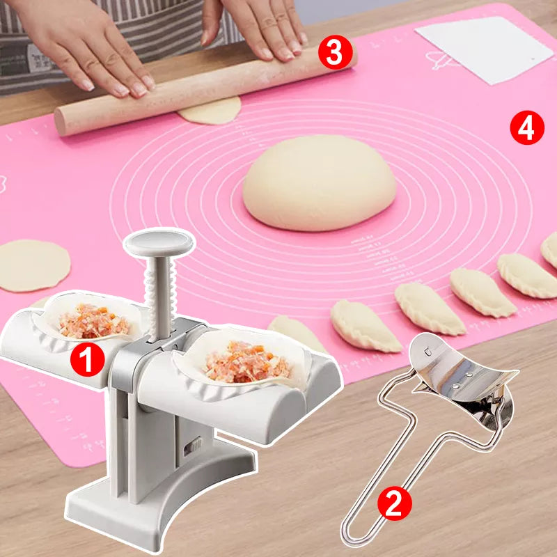 Household double head automatic dumpling maker mould