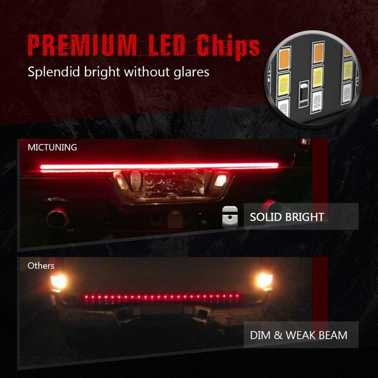 REDLINE LED TAILGATE LIGHT BAR -Perfect for most Pickup Trucks, Trailers, Cars