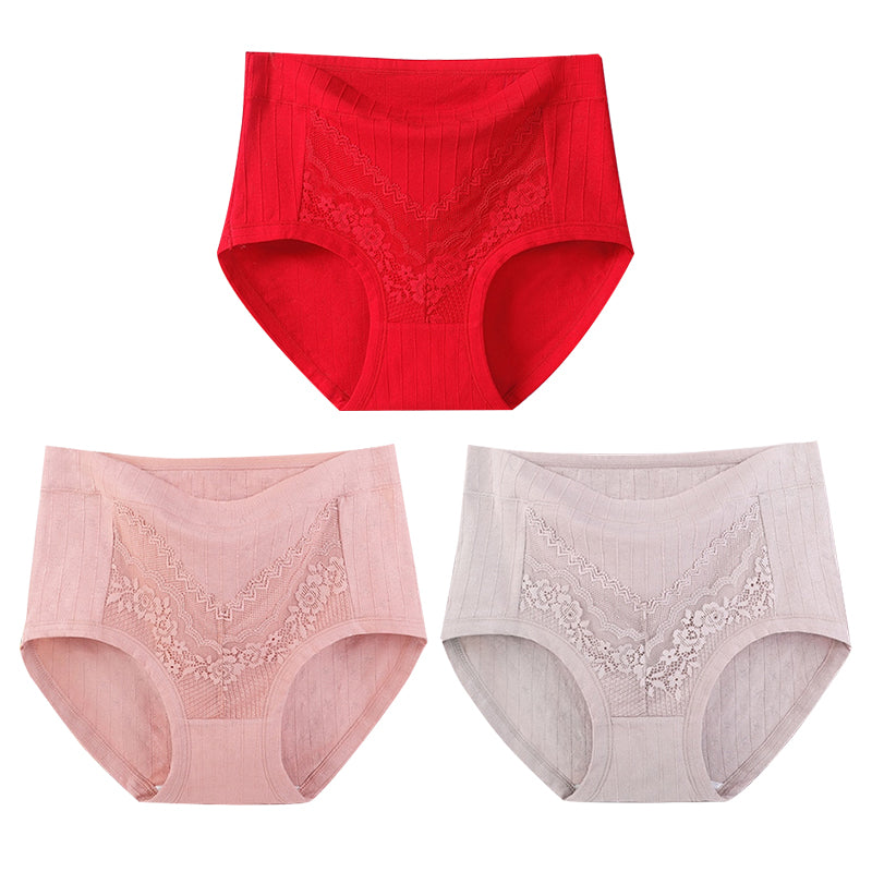 2022 Newest Plus Size LeakProof Lace Cotton Panties