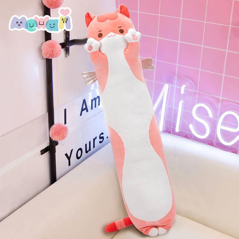 Mewaii™ Loooong Family Long Cat Kitten Stuffed Animal Kawaii Plush Pillow Squish Toy