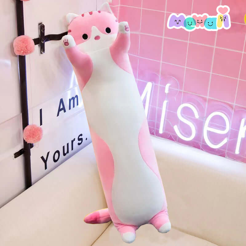 Mewaii™ Loooong Family Long Cat Kitten Stuffed Animal Kawaii Plush Pillow Squish Toy