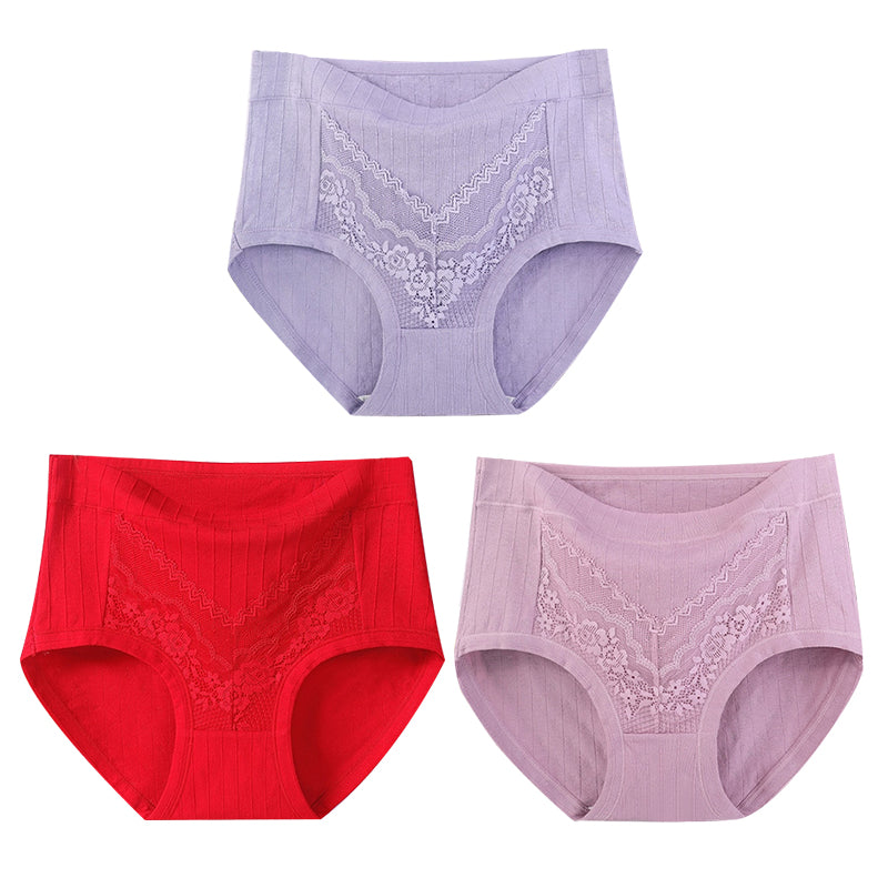 2022 Newest Plus Size LeakProof Lace Cotton Panties