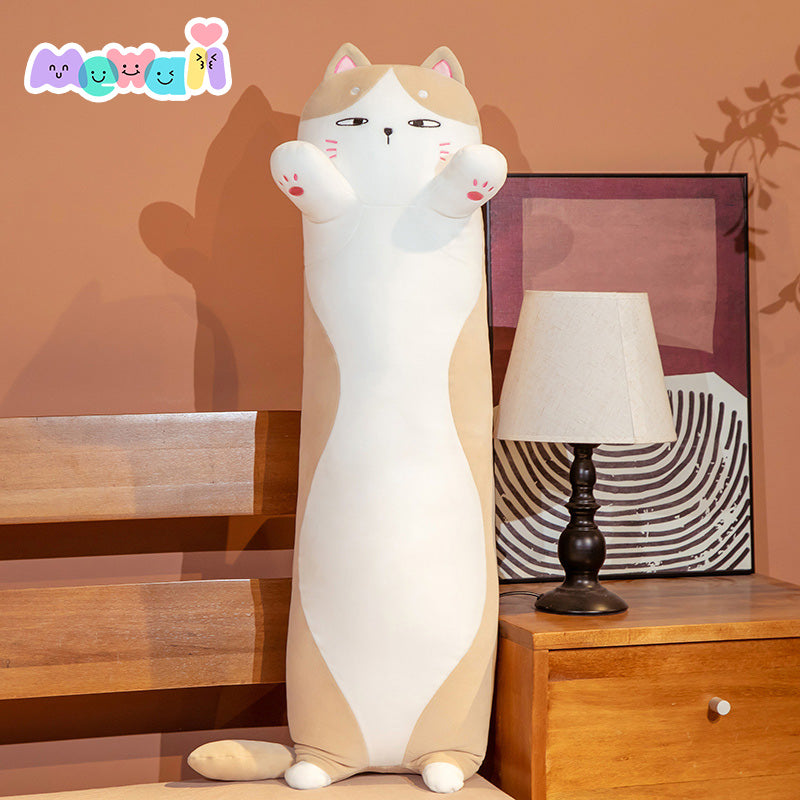 Mewaii™ Loooong Family Long Cat Kitten Stuffed Animal Kawaii Plush Pillow Squish Toy