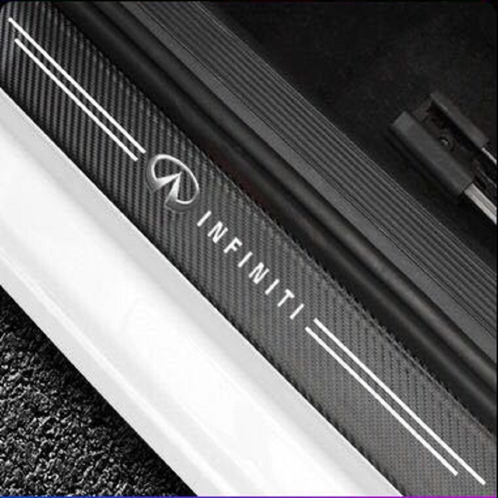 Carbon Car Door Sills Stickers